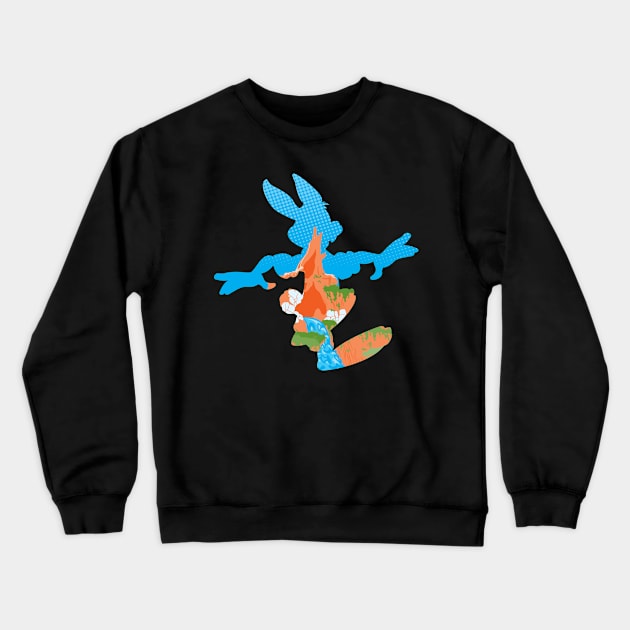 Br'er Rabbit Silhouette Crewneck Sweatshirt by plaidmonkey